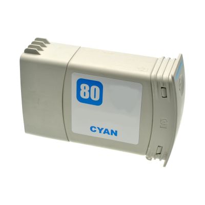 Alternativ-Tinte für HP No. 80 / C4846A cyan