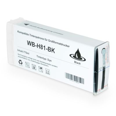 Alternativ-Tinte für HP No. 81 / C4930A schwarz
