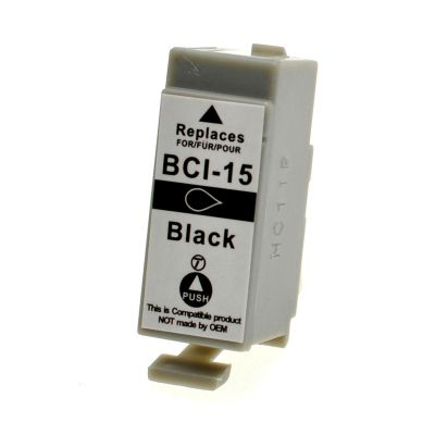 Alternativ-Tinte für Canon BCI-15 BK / 8190A002 schwarz