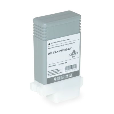 Alternativ-Tinte für Canon PFI-103 GY / 2213B001 grau