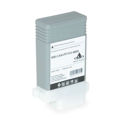 Alternativ-Tinte für Canon PFI-103 MBK / 2211B001 schwarz (matt)