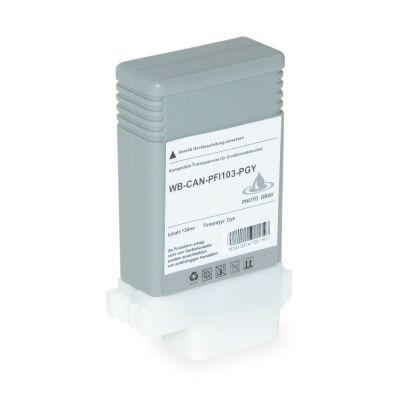 Alternativ-Tinte für Canon PFI-103 PGY / /2214B001 Photo grau
