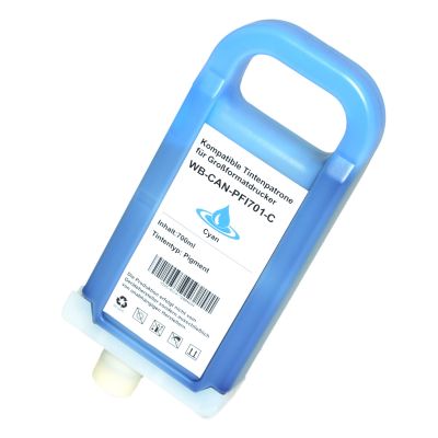 Alternativ-Tinte für Canon PFI-701 C / 0901B001 cyan