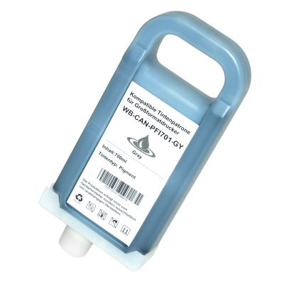 Alternativ-Tinte für Canon PFI-701 GY / 0909B001 grau