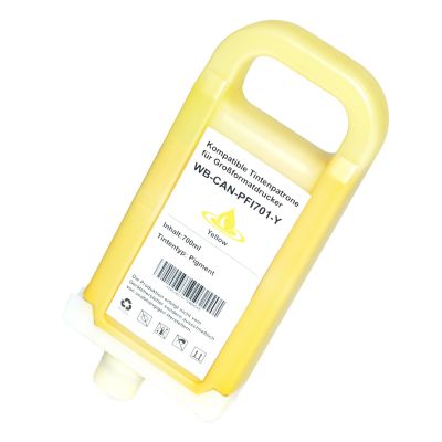 Alternativ-Tinte für Canon PFI-701 Y / 0903B001 gelb