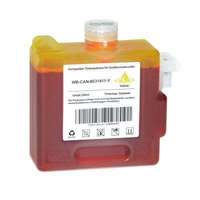 Alternativ-Tinte für Canon BCI-1411 Y / 7577A001 gelb