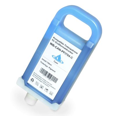Alternativ-Tinte für CANON PFI-704 C / 3862B005 cyan