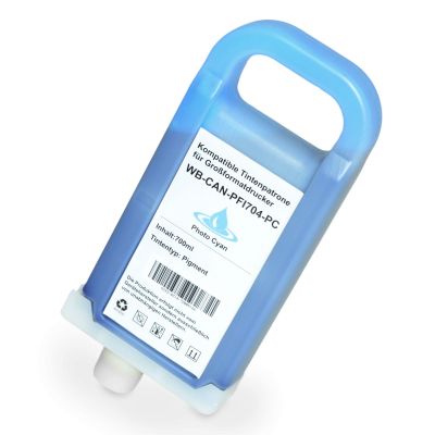 Alternativ-Tinte für CANON PFI-704 PC / 3865B005 photocyan