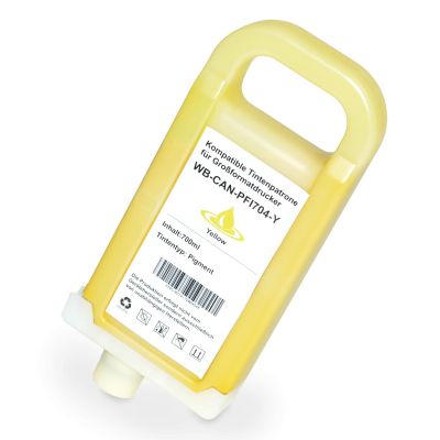 Alternativ-Tinte für CANON PFI-704 Y / 3864B005 gelb