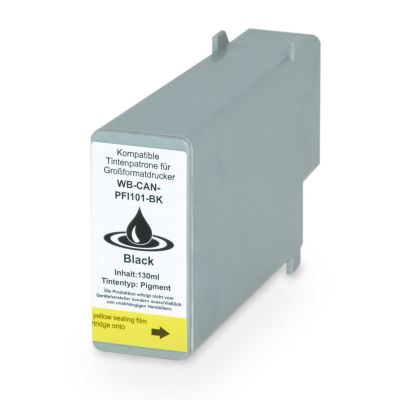 Alternativ-Tinte für Canon PFI-101 BK / 0883B001 schwarz