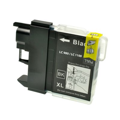Alternativ-Tinte für Brother  LC-980 BK /  LC-1100 BK schwarz