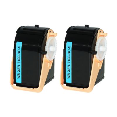 Alternativ-Toner Doppelpack für XEROX 106R02602 cyan (2 Stk.)