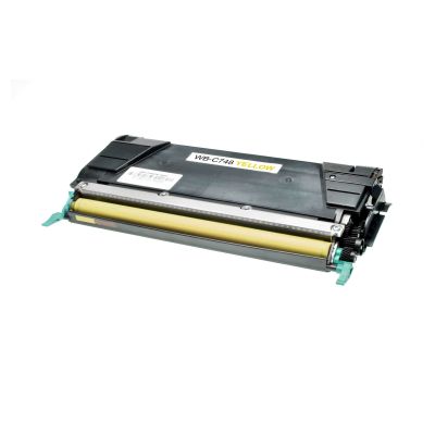 Alternativ-Toner für LEXMARK C748H1YG / C748H2YG XL-Version gelb