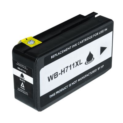 Alternativ-Tinte für HP No. 711 / CZ129A / CZ133A schwarz