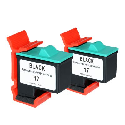 Sparset Doppelpack Alternativ-Tinte für Lexmark 010N0217B  No. 17 / 2 x schwarz