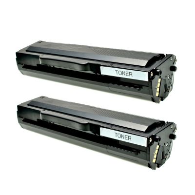 Sparset Doppelpack Alternativ-Toner für Samsung 101 / MLT-D 101 S/ELS schwarz