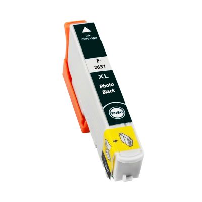 Alternativ-Tinte für Epson 26XL / C13T26314010 XL-Version schwarz (photo)