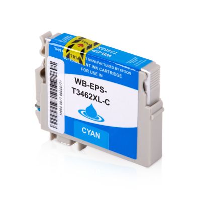 Alternativ-Tinte für EPSON 34 / T3462 / C13T34624010 XL-Version cyan