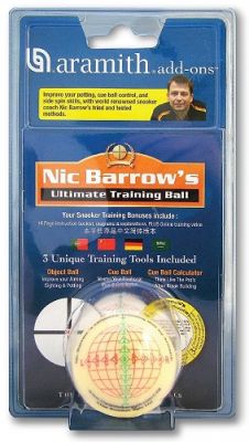 Trainingskugel Snooker Nic Barrow 52mm mit Übungsanleitung 