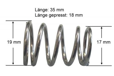 Metallfeder Universal für 16mm Kickerstange 