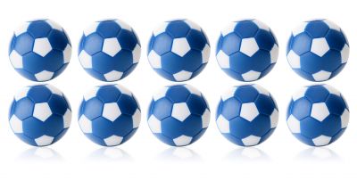  Kickerball Winspeed by Robertson 35 mm, blau / weiß, Set mit 10 St. 