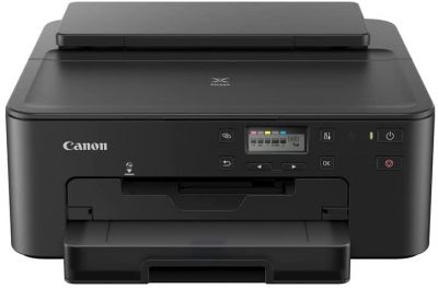 Canon PIXMA TS705a Drucker Tintenstrahl DIN A4 (WLAN, LAN, 5 separate Tinten, automatischer Duplexdruck, 2 Papierzuführungen, Papierkassette 250 Blatt, Apple AirPrint), schwarz 