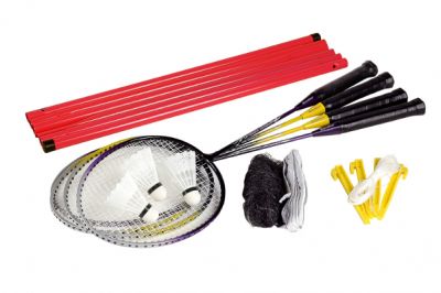 Badminton Komplettset Bandito | 4 Spieler inkl.Netz