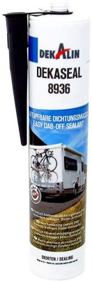 Dekalin Dichtstoff Dekaseal 8936 310ml Anthrazit für Rahmen, Abläufe oder Wohnwagen und Wohnmobil Luken 