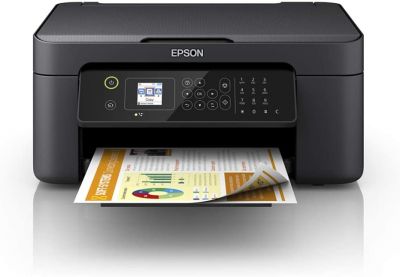 Epson Workforce WF-2810DWF 4-in1-Tintenstrahl-Multifunktionsgerät Drucker (Scannen, Kopieren, Faxen, WiFi, Duplex, Einzelpatronen, DIN A4) Amazon Dash Replenishment, schwarz 