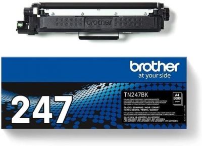Brother TN-247BK Toner Cartridge, High Yield, Black, Brother Genuine Supplies, Black, XL 