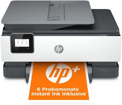 HP OfficeJet 8012e Multifunktionsdrucker (HP+, A4, Drucker, Scanner, Kopierer, WLAN, Duplex, HP ePrint, Airprint, mit 6 Probemonaten HP Instant Ink Inklusive) Basalt