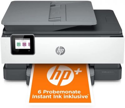 HP OfficeJet Pro 8022e Multifunktionsdrucker (HP+, A4, Drucker, Scanner, Kopierer, Fax, WLAN, LAN, Duplex, HP ePrint, Airprint, mit 6 Probemonaten HP Instant Ink Inklusive) Basalt