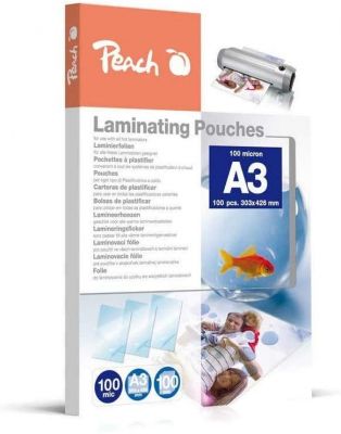 Peach PP500-01 Laminierfolien A3, 100 Stück