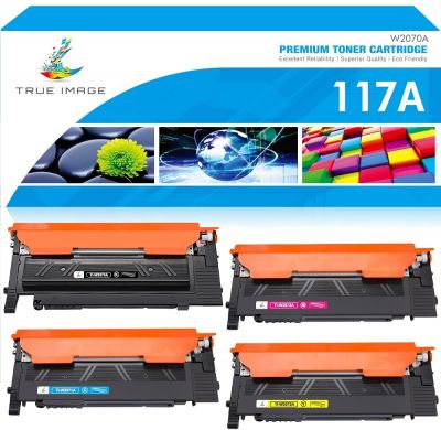 True Image 117A Kompatibel Tonerkartusche als Ersatz für HP 117A Toner Color Laser MFP 179fwg 178nwg 150nw 179fnw 150a 178nw W2070A W2071A W2072A W2073A 
