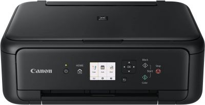 Canon PIXMA TS5150 Drucker Farbtintenstrahl Multifunktionsgerät DIN A4 (Scanner, Kopierer, Farbdisplay, 4.800 x 1.200 dpi, USB, WLAN, Duplexdruck, 2 Papierzuführungen), schwarz 