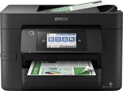 Epson Workforce Pro WF-4820DWF 4-in-1 Business Tintenstrahl-Multifunktionsgerät (Drucker, Scanner, Kopierer, Fax, ADF, WiFi, Ethernet, NFC, Duplex, Einzelpatronen, DIN A4) schwarz 