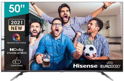 Hisense 50E76GQ QLED 127cm (50Zoll) Fernseher (4K QLED, Smart TV, Triple Tuner, HDR 10, HDR 10+ decoding, Dolby Vision & Atmos, USB-Recording, Bluetooth, Alexa Built-In, Google Assistant) [Energieklasse G]
