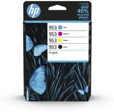 HP 953 Multipack (Blau/Rot/Gelb/Schwarz) Original Druckerpatronen für HP Officejet Pro 7720, 7730, 7740, 8210, 8710, 8715, 8720, 8725, 8730, 8740