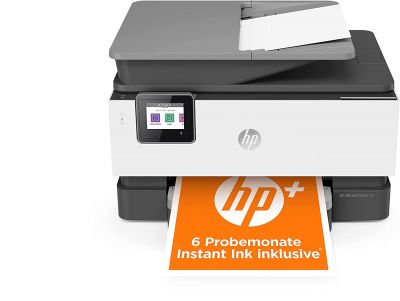 HP OfficeJet Pro 9012e Multifunktionsdrucker (HP+, A4, Drucker, Scanner, Kopierer, Fax, WLAN, LAN, Duplex, HP ePrint, Airprint, mit 6 Probemonaten HP Instant Ink Inklusive) Basalt 