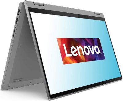 Lenovo IdeaPad Flex 5 Laptop 35,6 cm (14 Zoll, 1920x1080, Full HD, WideView, Touch) Convertible Notebook (AMD Ryzen 5 4500U, 8GB RAM, 256GB SSD, AMD Radeon Grafik, Windows 10 Home) silber