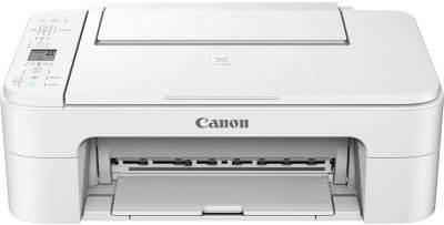 Canon PIXMA TS3351 Farbtintenstrahl-Multifunktionsgerät (Drucken, Scannen, Kopieren, 3, 8 cm LCD Anzeige, WLAN, Print App, 4.800 x 1.200 Dpi) weiß 