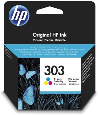 HP 303 (T6N01AE) Original Druckerpatrone Farbe für HP ENVY 6200, 7100, 7134, 7220e, 7221e, 7224e, 7800, 7900e HP Tango Printer 