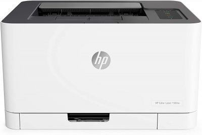 HP Color Laser 150nw Farb-Laserdrucker (Drucker, USB, LAN, WLAN),weiß-grau 