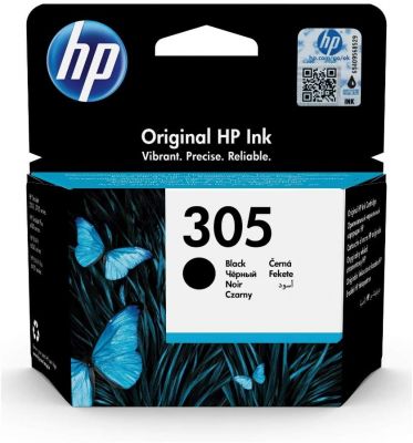 HP 305 (3YM61AE) Original Druckerpatrone Schwarz für HP DeskJet 27xx, 41xx, HP ENVY 60xx, 64xx 