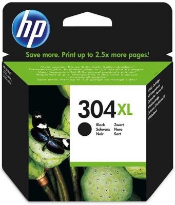HP 304XL schwarz Original Druckerpatrone mit hoher Reichweite für HP DeskJet 2630, 3720, 3720, 3720, 3730, 3735, 3750, 3760; HP ENVY 5020, 5030, 5032 