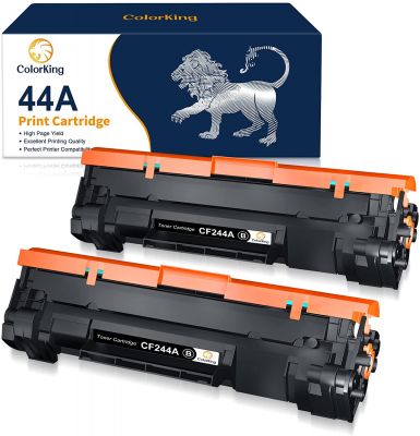 ColorKing 44A CF244A Kompatible Tonerkartuschen für HP CF244A 44A Tonerkartuschen Kompatible für Laserjet Pro M15w M15a MFP M28w M28a (Schwarz, 2 Pack) 