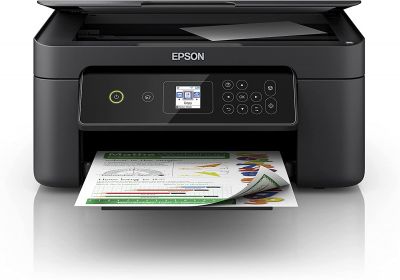 Epson Expression Home XP-3150 3-in-1-Tintenstrahl-Multifunktionsgerät, Drucker (DIN A4, Scanner, Kopierer, WiFi, Einzelpatronen, Duplex, 3,7 cm Display), Amazon Dash Replenishment-fähig, schwarz 