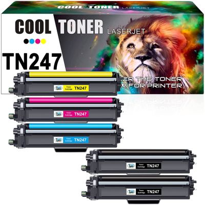 Cool Toner Kompatibel TN247 als Ersatz für Toner Brother MFC L3750CDW TN-243CMYK TN243 TN 243 MFC-L3750CDW MFC-L3770CDW DCP-L3550CDW HL-L3230CDW HL-L3210CW ( Schwarz Cyan Gelb Magenta, 5er-Pack ) 