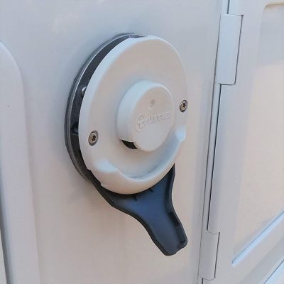 Manufaktur3D Kondenswasserablauf Kaminschild Ablauf für Deckel Kamindeckel Kaminabdeckung Abgaskamin der Heizung an Wohnmobil Caravan (Typ Truma, Schwarz)