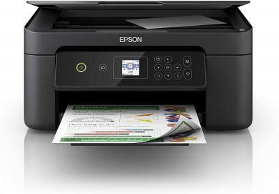 Epson Expression Home XP-3100 3-in-1-Tintenstrahl-Multifunktionsgerät, Drucker (Scanner, Kopierer, WiFi, Einzelpatronen, Duplex, 3,7 cm Display) Amazon Dash Replenishment-fähig, schwarz
